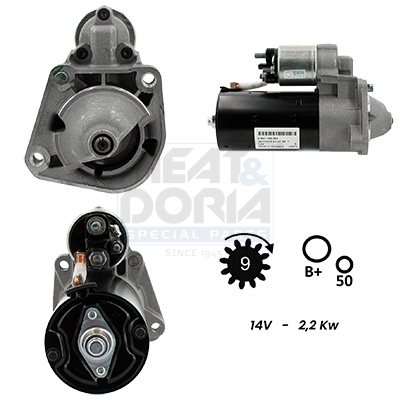 Meat Doria Startmotor / Starter 5010427G