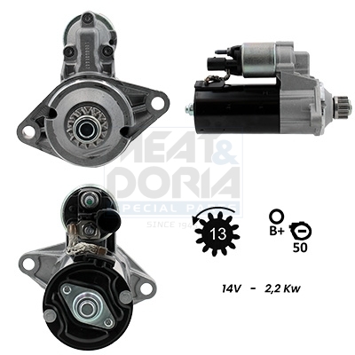 Meat Doria Startmotor / Starter 5010991G
