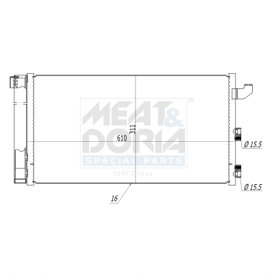 Meat Doria Condensor, airconditioning 991001