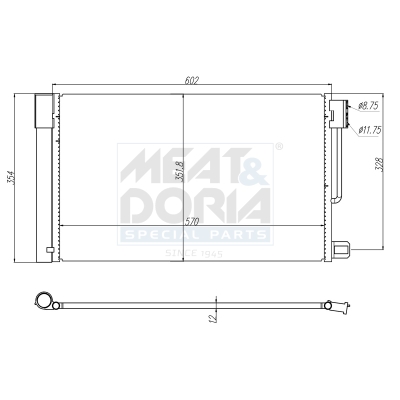 Meat Doria Condensor, airconditioning 991006