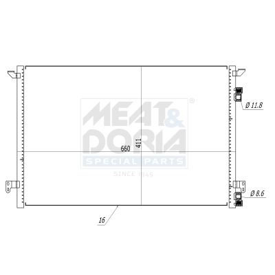 Meat Doria Condensor, airconditioning 991008
