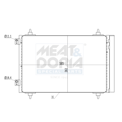 Meat Doria Condensor, airconditioning 991012