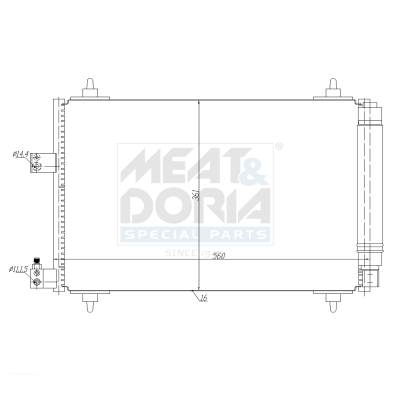 Meat Doria Condensor, airconditioning 991013