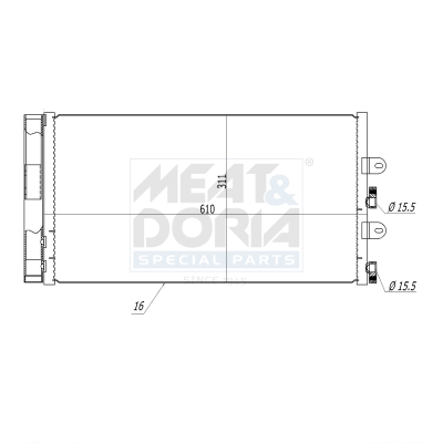 Meat Doria Condensor, airconditioning 991014