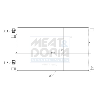 Meat Doria Condensor, airconditioning 991030