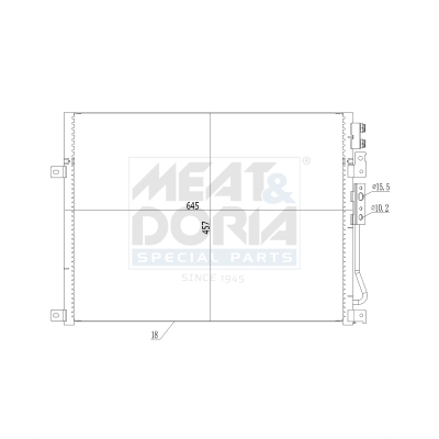 Meat Doria Condensor, airconditioning 991036