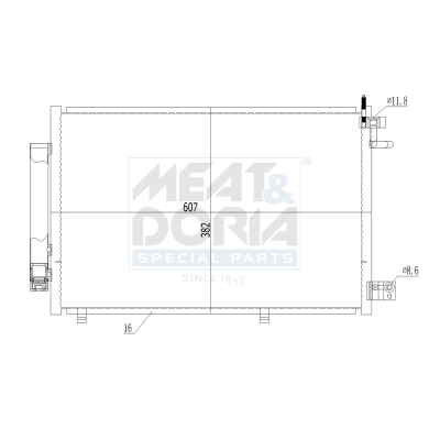 Meat Doria Condensor, airconditioning 991038