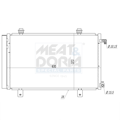 Meat Doria Condensor, airconditioning 991042