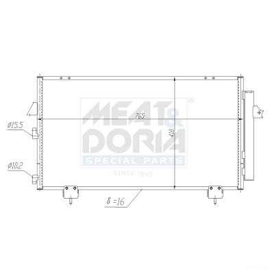 Meat Doria Condensor, airconditioning 991043