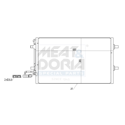 Meat Doria Condensor, airconditioning 991047