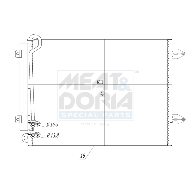 Meat Doria Condensor, airconditioning 991052