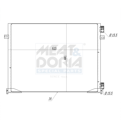 Meat Doria Condensor, airconditioning 991054