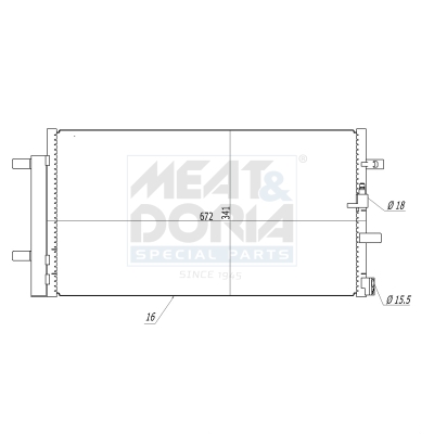 Meat Doria Condensor, airconditioning 991056