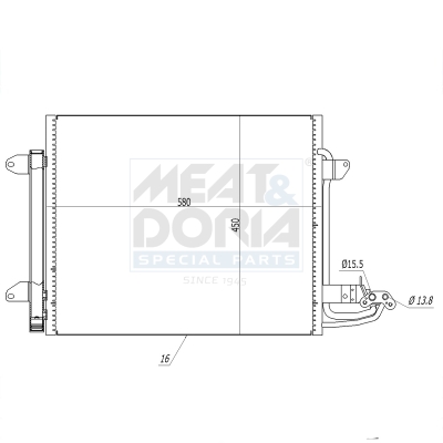 Meat Doria Condensor, airconditioning 991062
