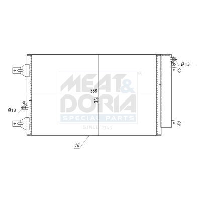 Meat Doria Condensor, airconditioning 991066
