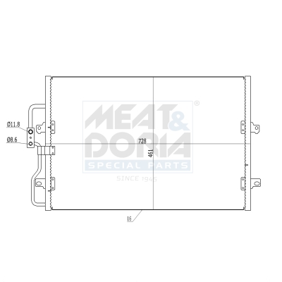 Meat Doria Condensor, airconditioning 991068