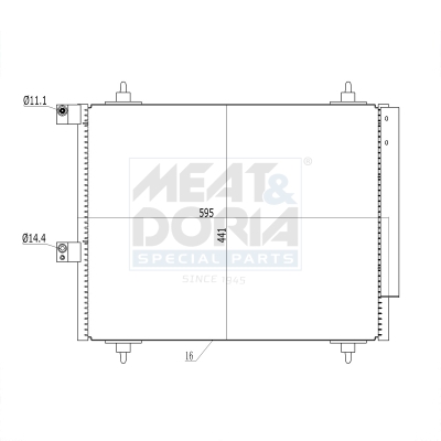 Meat Doria Condensor, airconditioning 991070