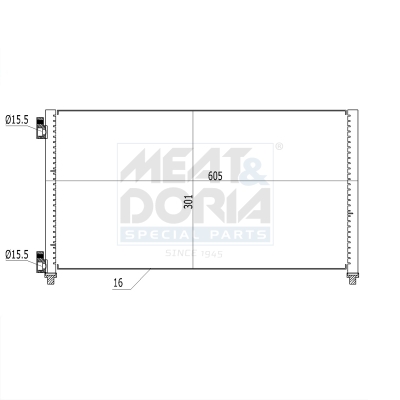 Meat Doria Condensor, airconditioning 991073