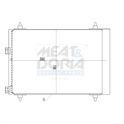 Meat Doria Condensor, airconditioning 991075