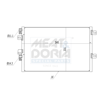 Meat Doria Condensor, airconditioning 991079