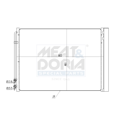 Meat Doria Condensor, airconditioning 991085