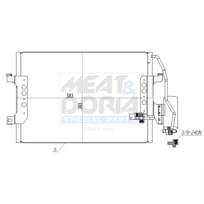 Meat Doria Condensor, airconditioning 991089