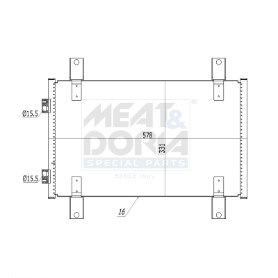 Meat Doria Condensor, airconditioning 991090
