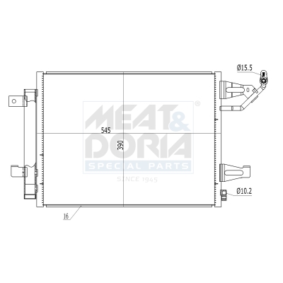 Meat Doria Condensor, airconditioning 991091