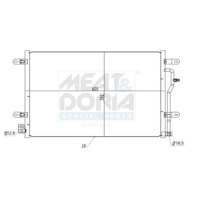 Meat Doria Condensor, airconditioning 991095