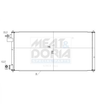 Meat Doria Condensor, airconditioning 991097