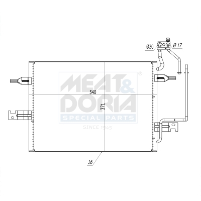 Meat Doria Condensor, airconditioning 991101