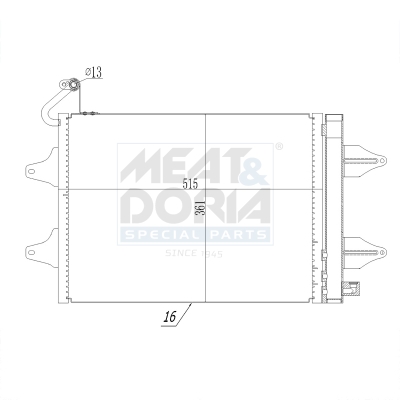 Meat Doria Condensor, airconditioning 991020