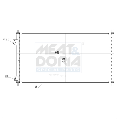 Meat Doria Condensor, airconditioning 991104