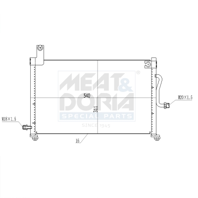 Meat Doria Condensor, airconditioning 991105