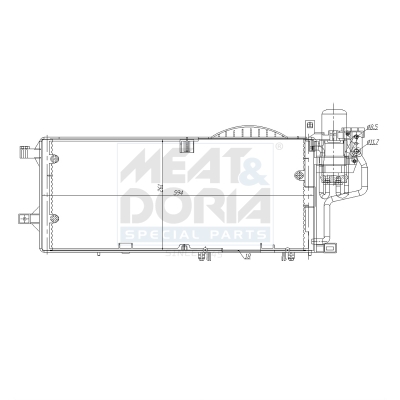 Meat Doria Condensor, airconditioning 991107