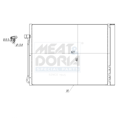 Meat Doria Condensor, airconditioning 991109