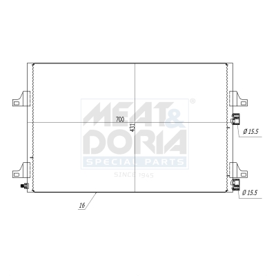 Meat Doria Condensor, airconditioning 991113