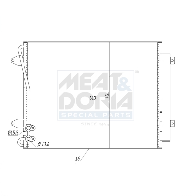 Meat Doria Condensor, airconditioning 991115