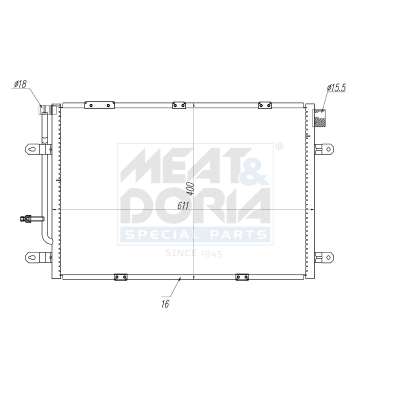 Meat Doria Condensor, airconditioning 991119