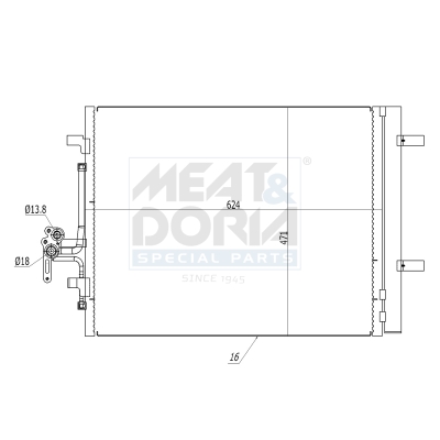 Meat Doria Condensor, airconditioning 991123