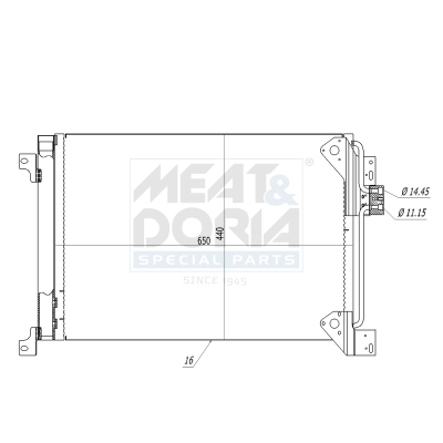 Meat Doria Condensor, airconditioning 991124