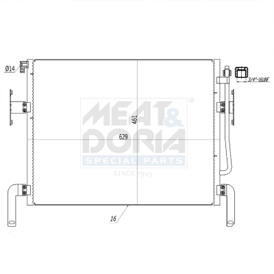 Meat Doria Condensor, airconditioning 991128