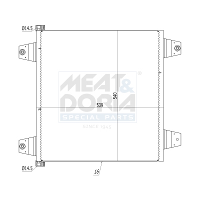 Meat Doria Condensor, airconditioning 991131
