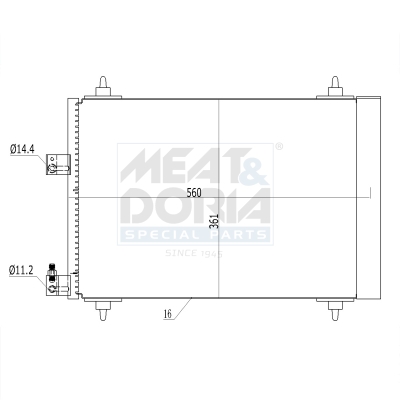 Meat Doria Condensor, airconditioning 991139
