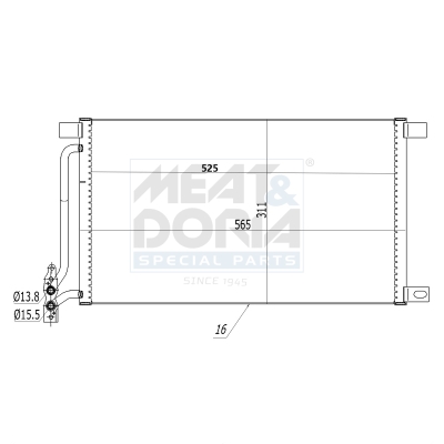 Meat Doria Condensor, airconditioning 991141