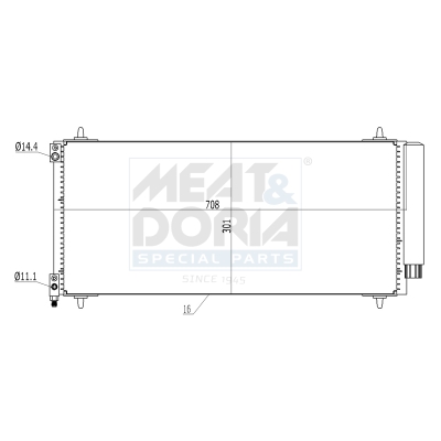 Meat Doria Condensor, airconditioning 991142