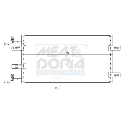 Meat Doria Condensor, airconditioning 991144