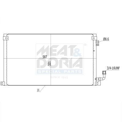 Meat Doria Condensor, airconditioning 991148