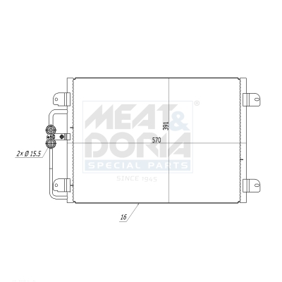 Meat Doria Condensor, airconditioning 991149