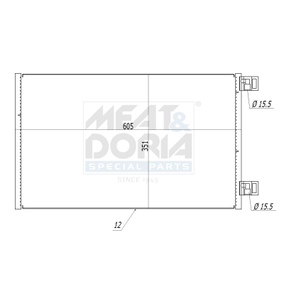 Meat Doria Condensor, airconditioning 991154